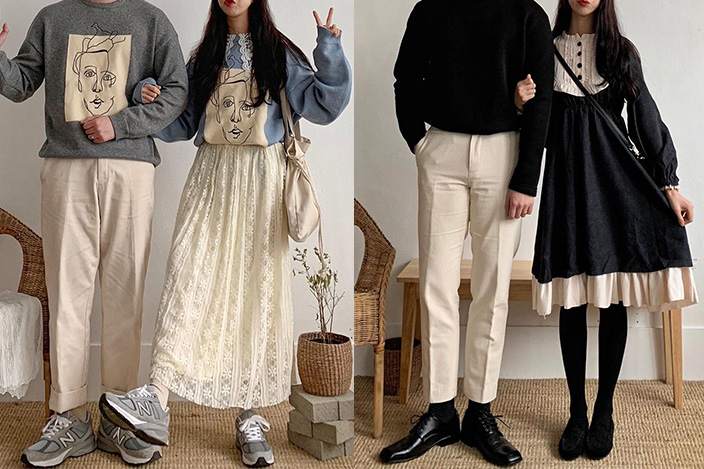參考7對網紅情侶裝穿搭 IG@newdarlings